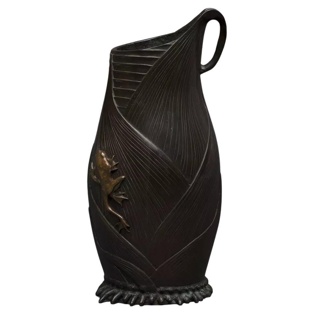 Vintage Ceramic Frog Pitcher / Slipper Jug - Collectible Decor - 962