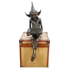 Bronze Pixie Fairey Statue Reading Elph and Safety Manual