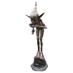 Bronze Pixie Fountain Elph Fairey Garden Statue Celtic Casting