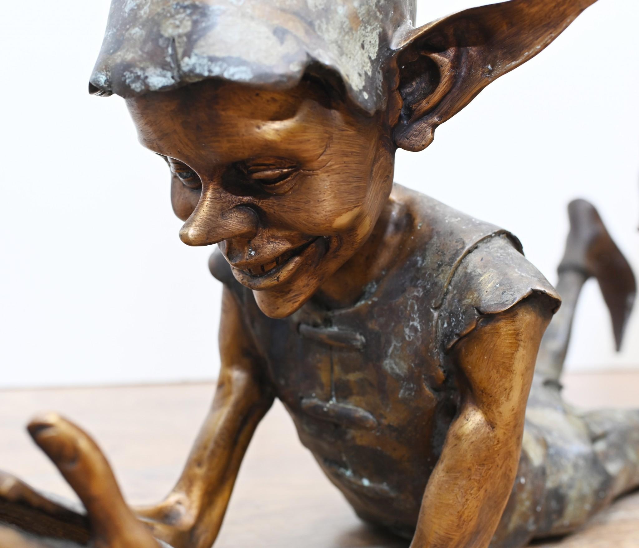 Statua Pixie in bronzo Reading Fairey Elph Garden Casting in vendita 1