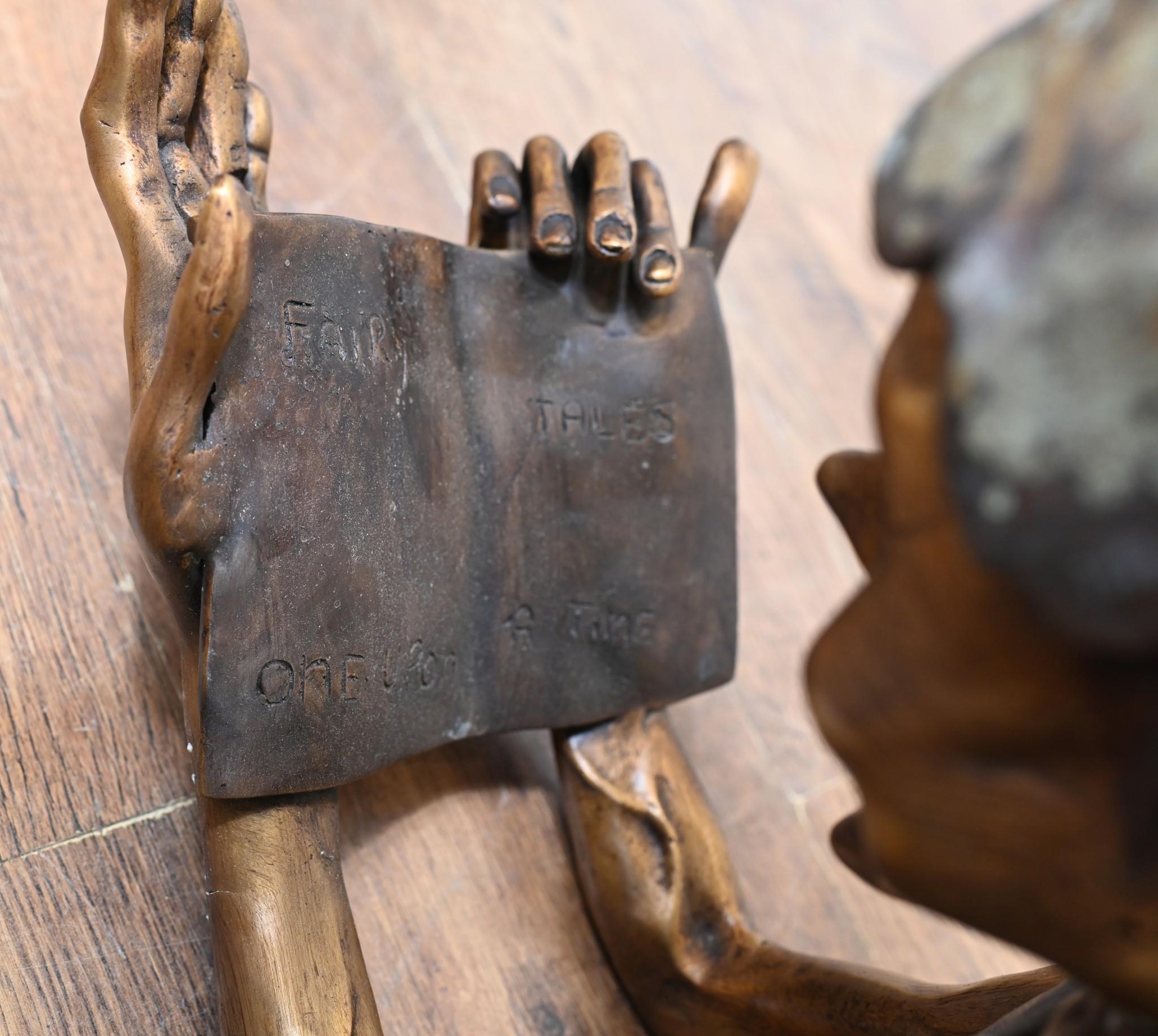 Statua Pixie in bronzo Reading Fairey Elph Garden Casting in vendita 2