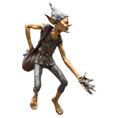 Statua di bronzo dell'Acchiapparospi Pixie Elph Goblin Casting