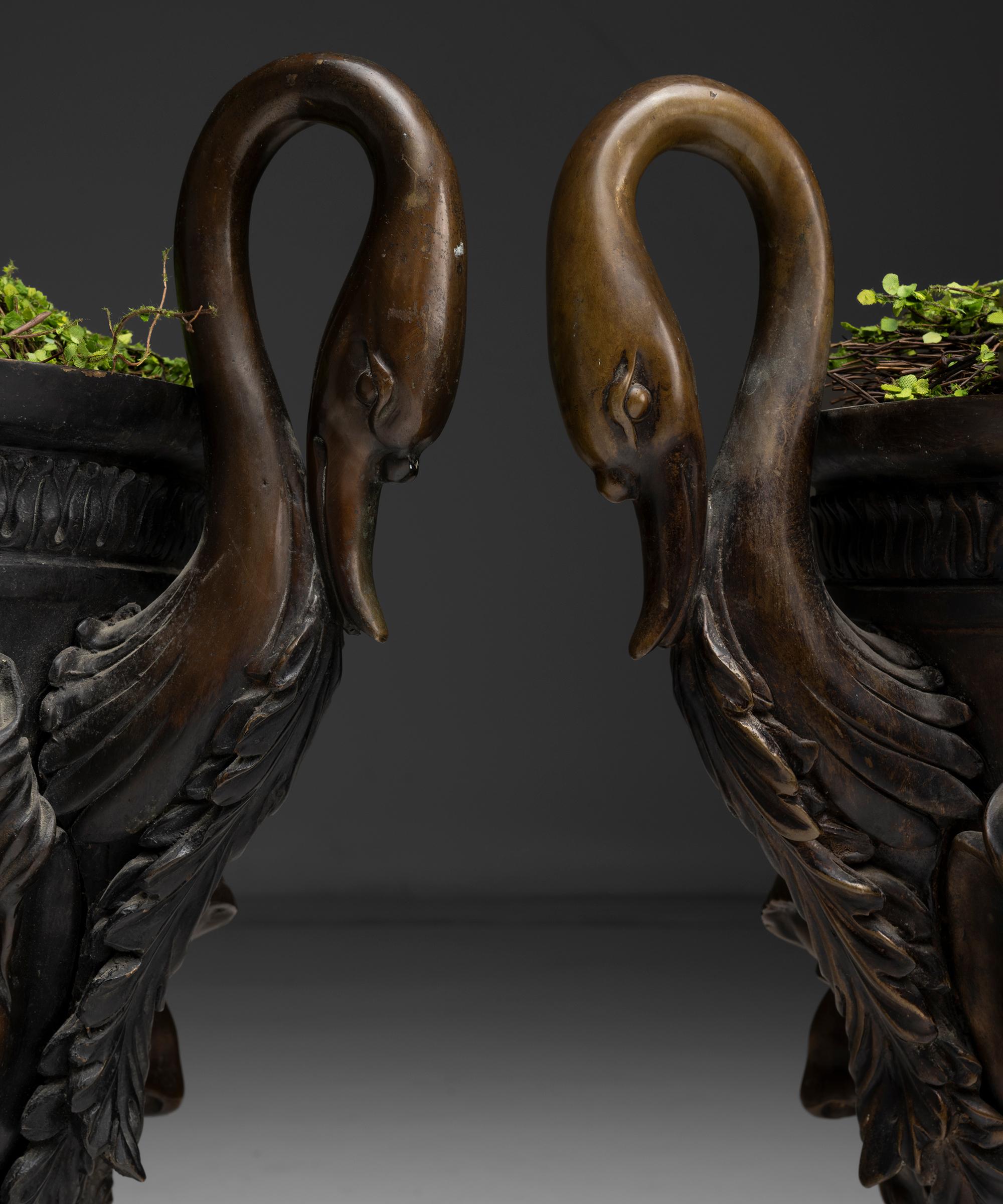 Early 20th Century Bronze Planters, England circa 1900 For Sale