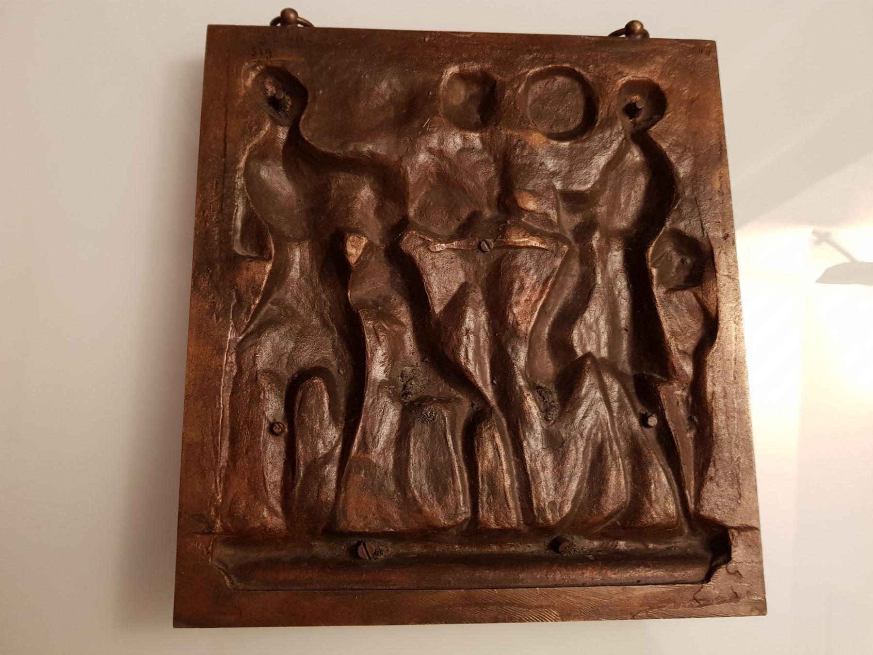 French Bronze Plaque Ferdinand Barbedienne Foundry France, 19th Century