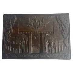 Bronze Plaque of the 1912 Stockholm Olympics by Hjördis Nordin-Tengbom