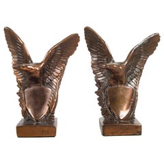 Bronze-Plated Eagle Bookends, circa 1940 Bronze-Plated Eagle Bookends, circa 1940
