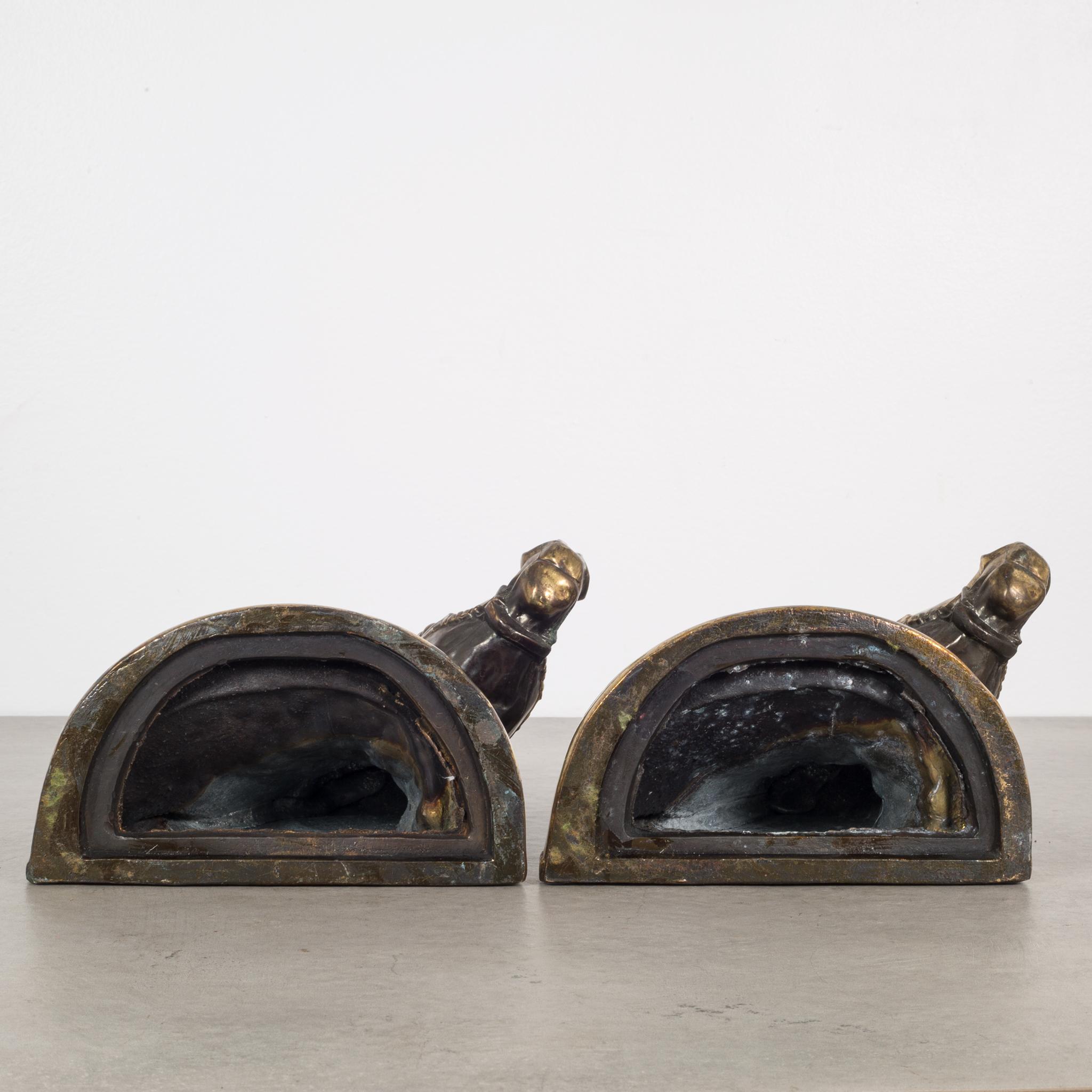 20th Century Bronze-Plated Horse Head Bookends by Glady's Brown and Dodge, circa 1930