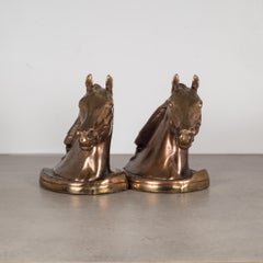Bronze-Plated Horse Head Bookends by Glady's Brown and Dodge, circa 1946
