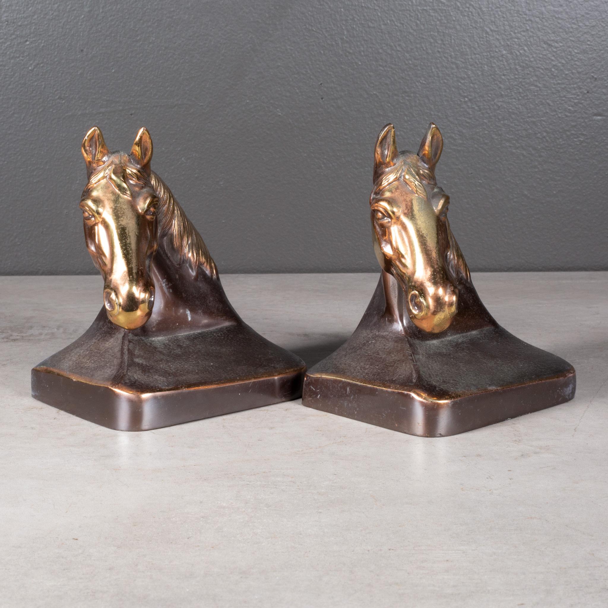 ABOUT

A vintage pair of bronze plated horse bookends with embossed stamp 