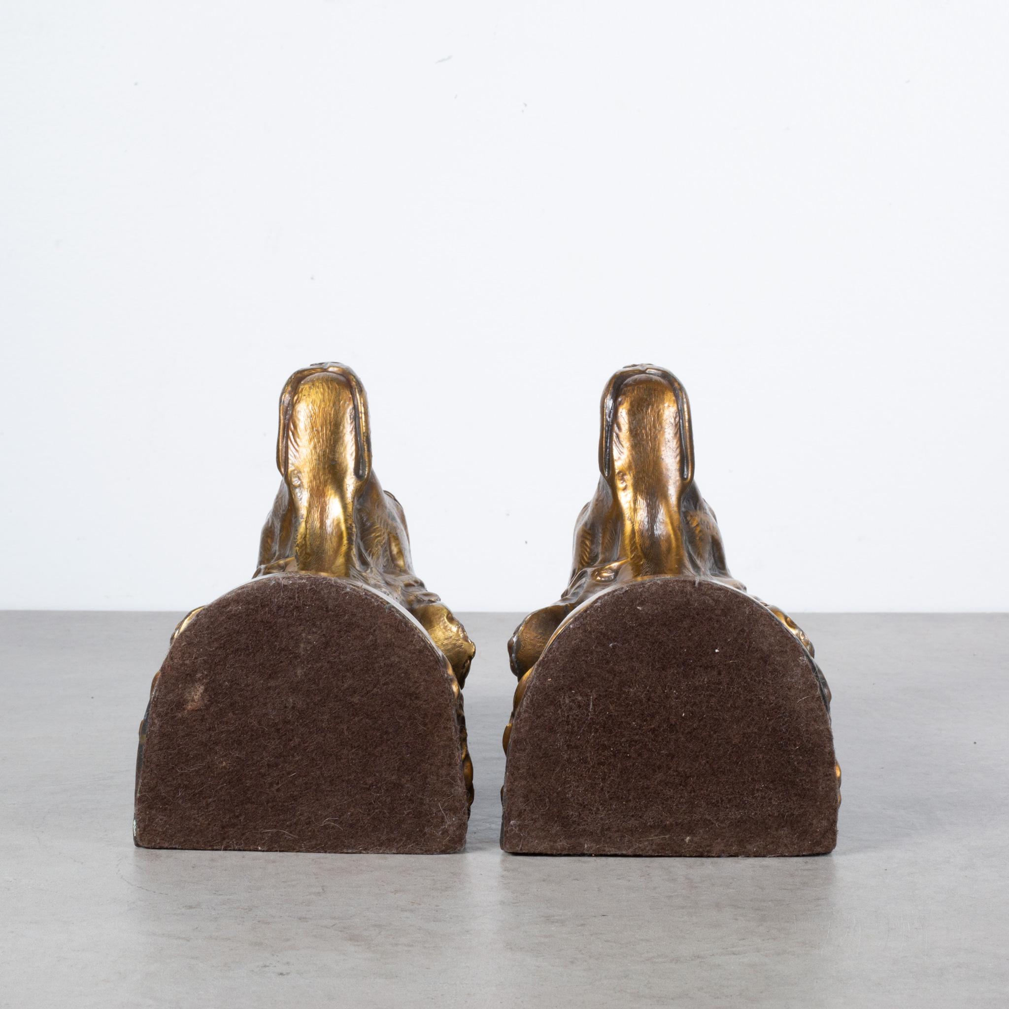 Bronze Plated Irish Setter Bookends, circa 1940 1