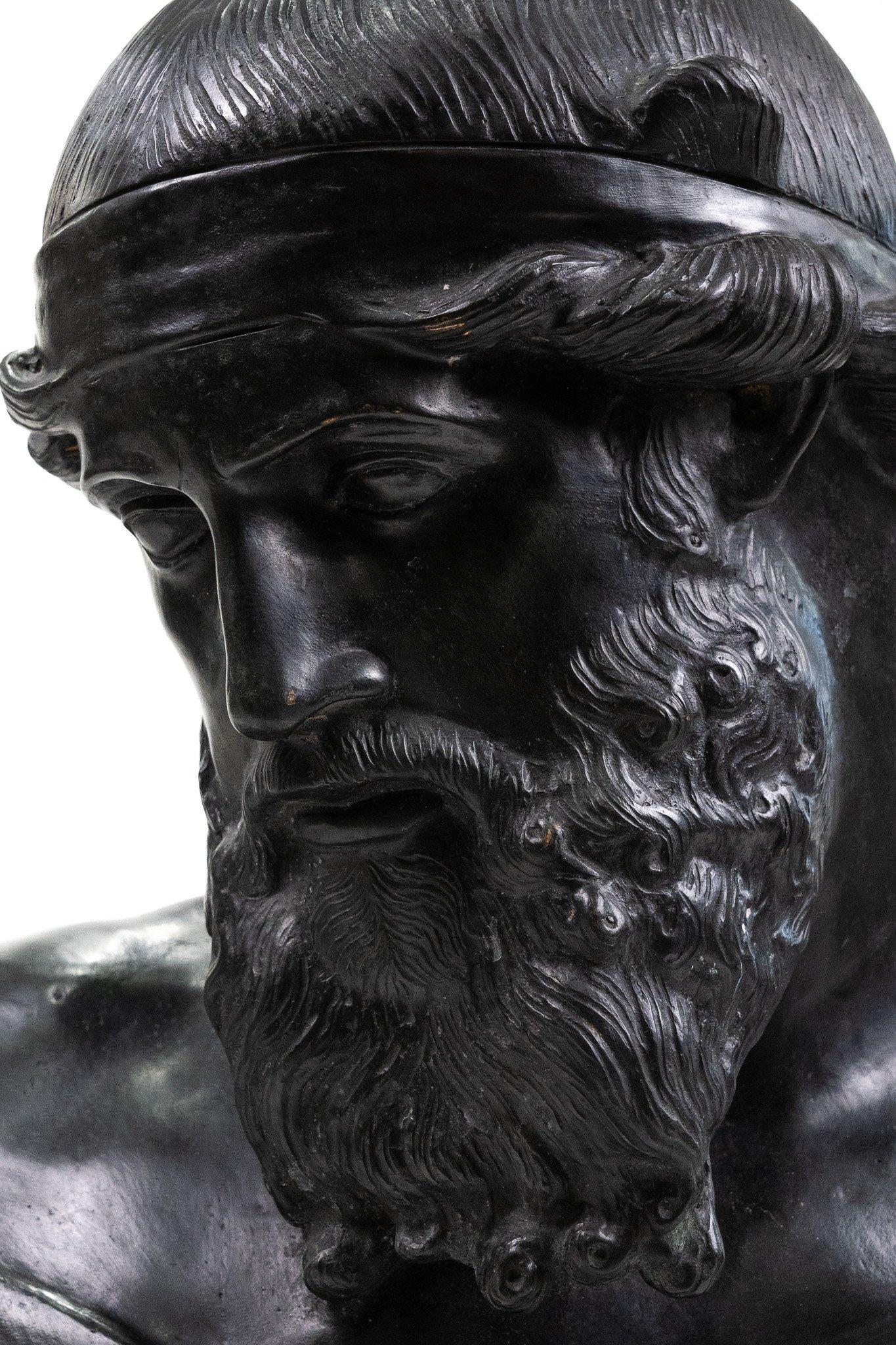 Platón de bronce, busto de bronce siglo XX en venta