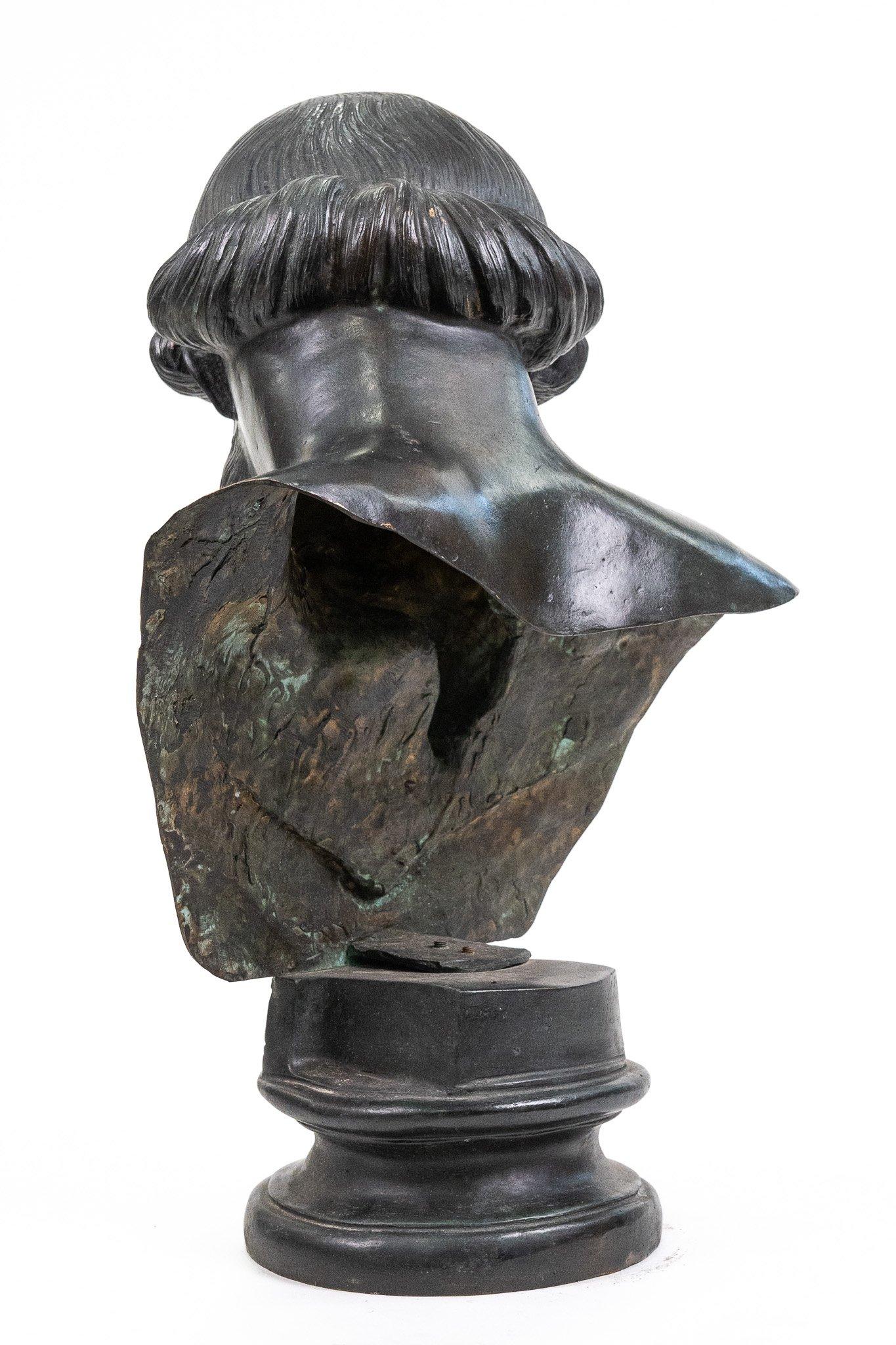 Platón de bronce, busto de bronce en venta 2