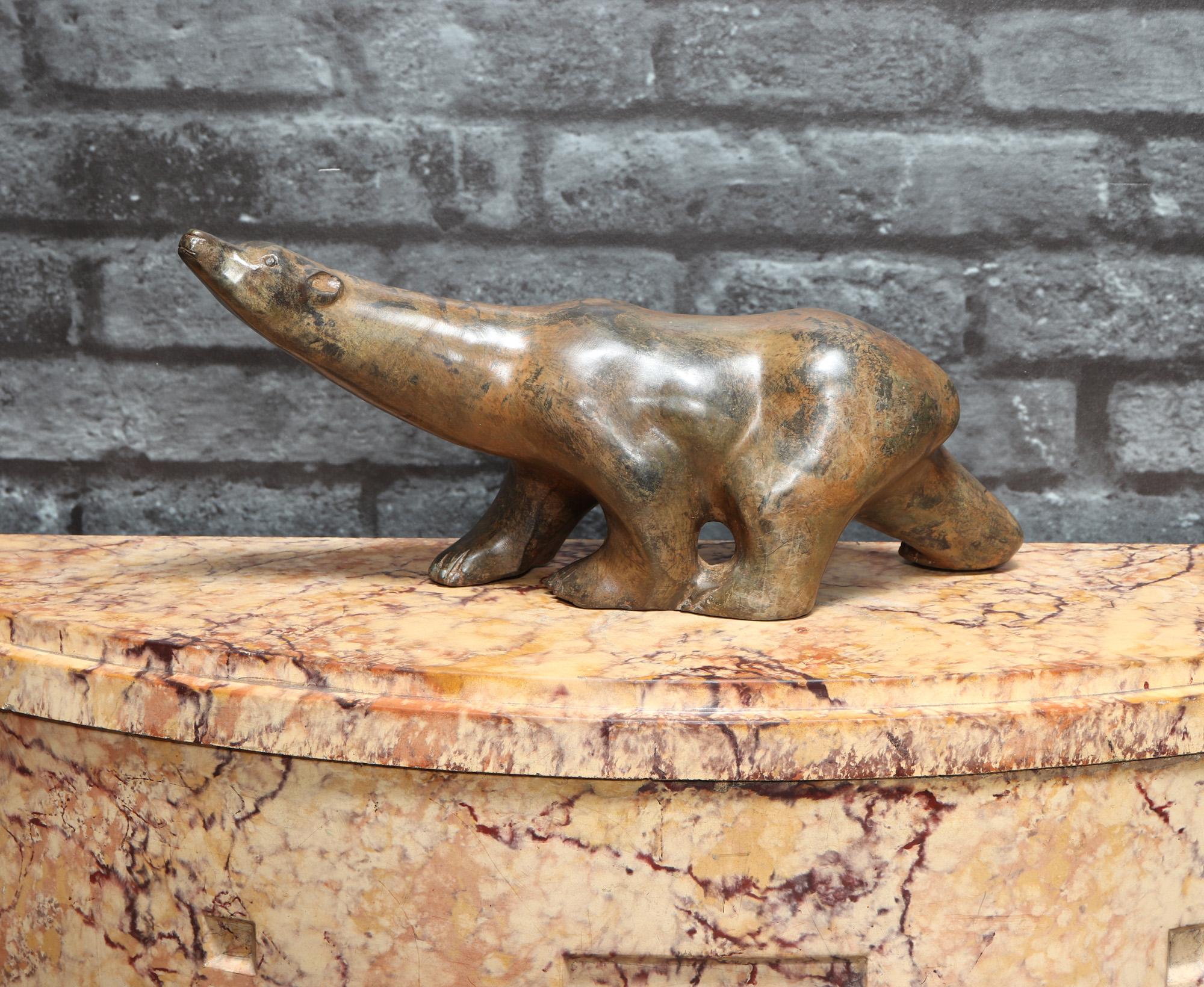 Notre ours polaire en bronze par P Chenet  en vente 6
