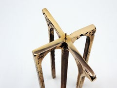 Bronze polished Arche candle holder