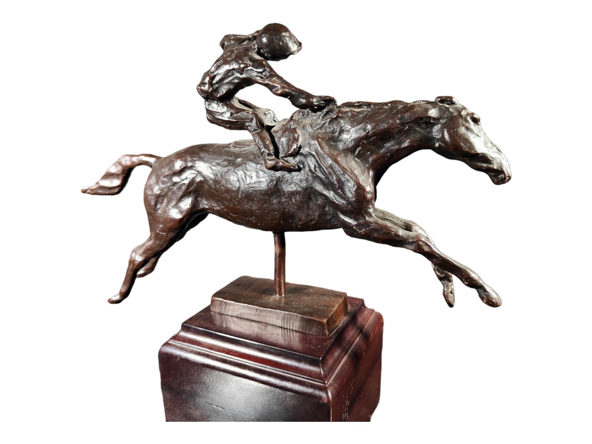 Bronze Polo Sculpture In Excellent Condition For Sale In Madrid, ES