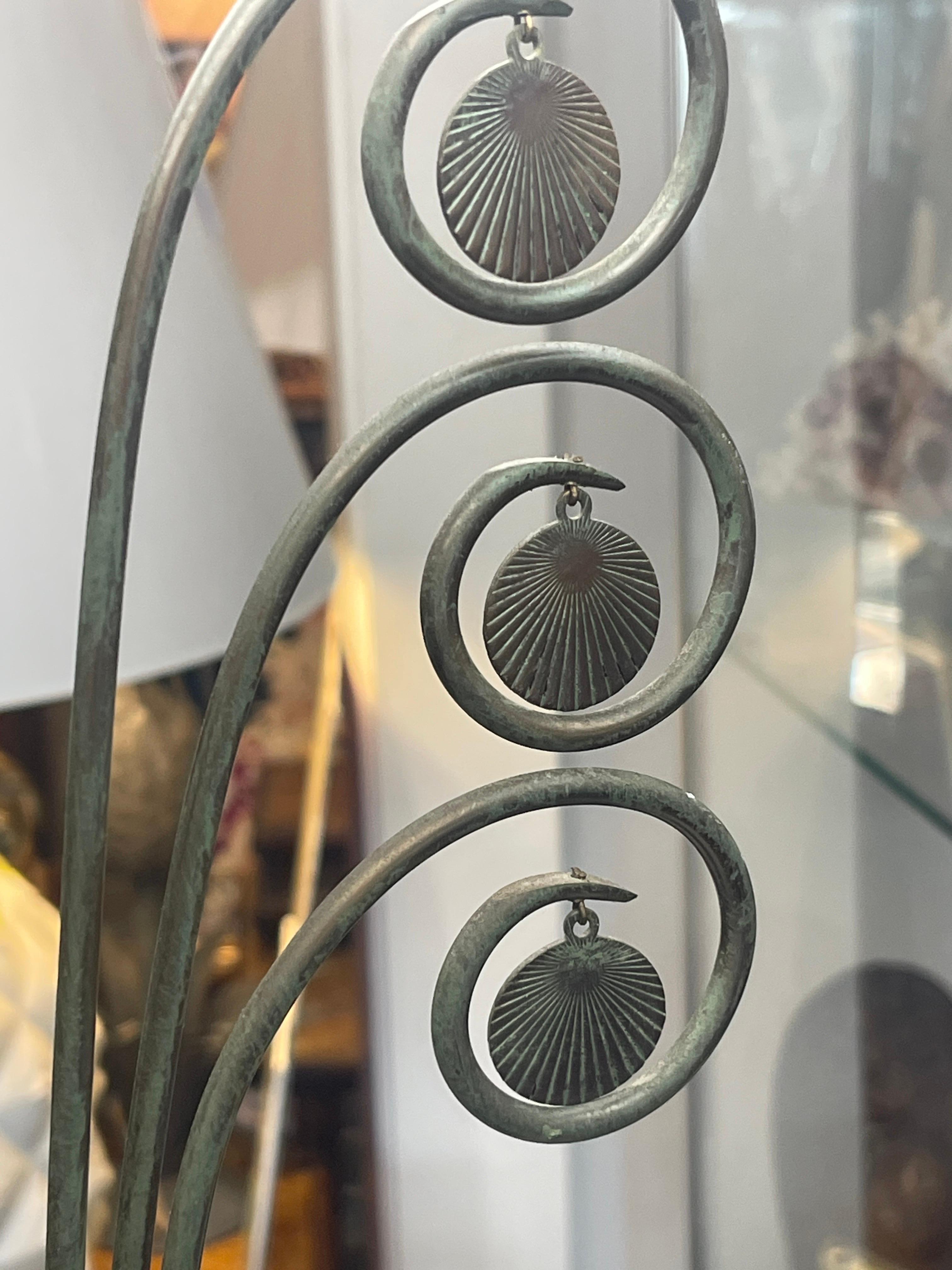 Bronze Pompeian Style Bird Table Lamp Attributed To William Billy Haines, 1950s 6