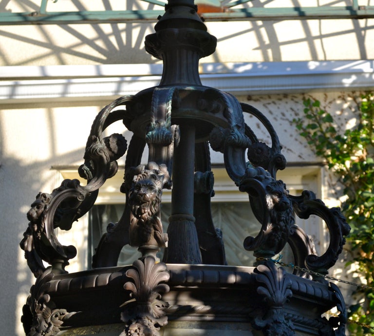 Cast Bronze Porte Cochere Lantern For Sale
