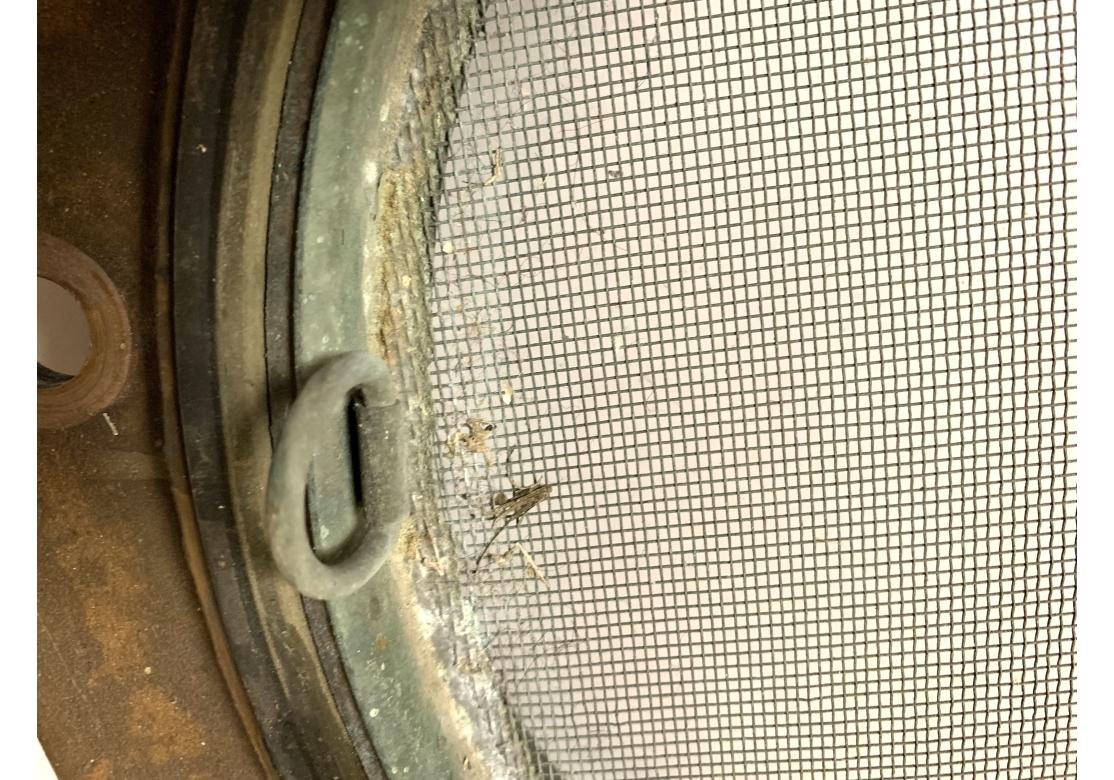 Bronze Porthole With Mesh Screen #3 For Sale 2