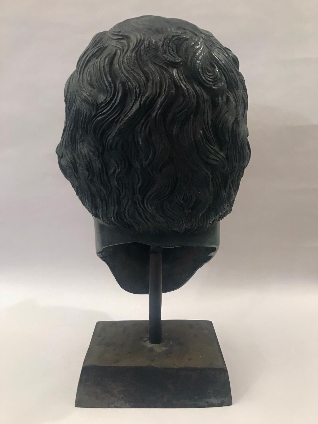 Bronze Portrait Bust of a Bearded Man For Sale 3