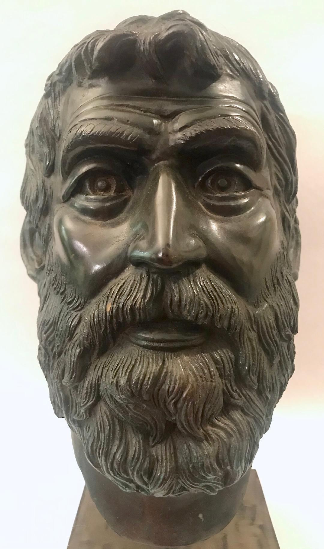 bust of bearded man