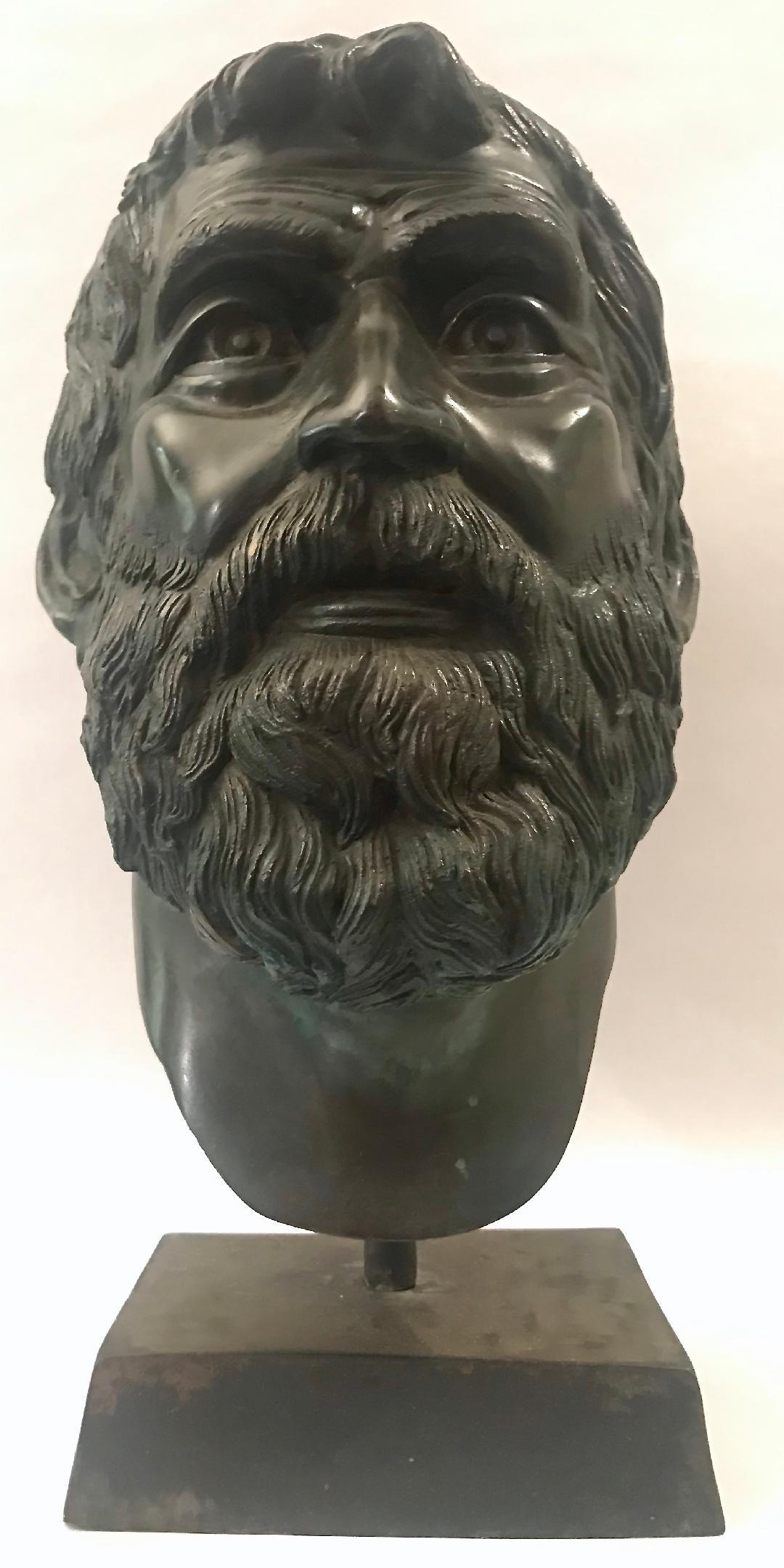 bust of a bearded man