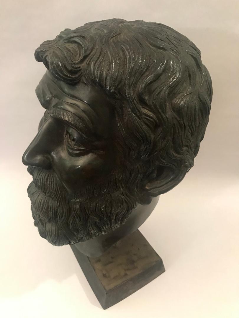 Bronze Portrait Bust of a Bearded Man For Sale 1