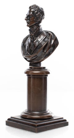 Bronze Portrait Bust of a Military Figure