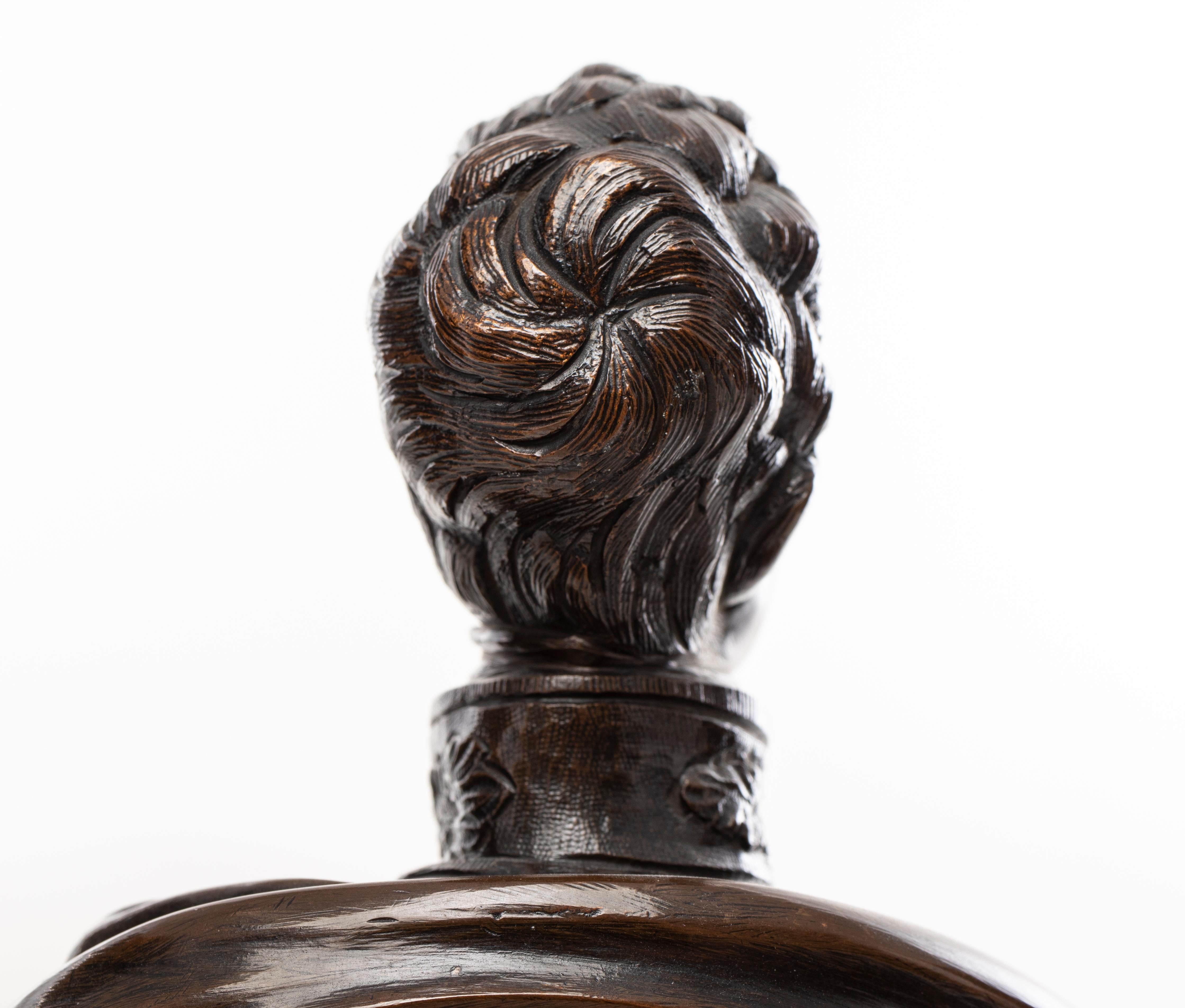 Bronze Portrait Bust of a Military Figure 3