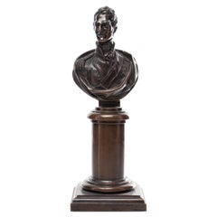 Bronze Portrait Bust of a Military Figure