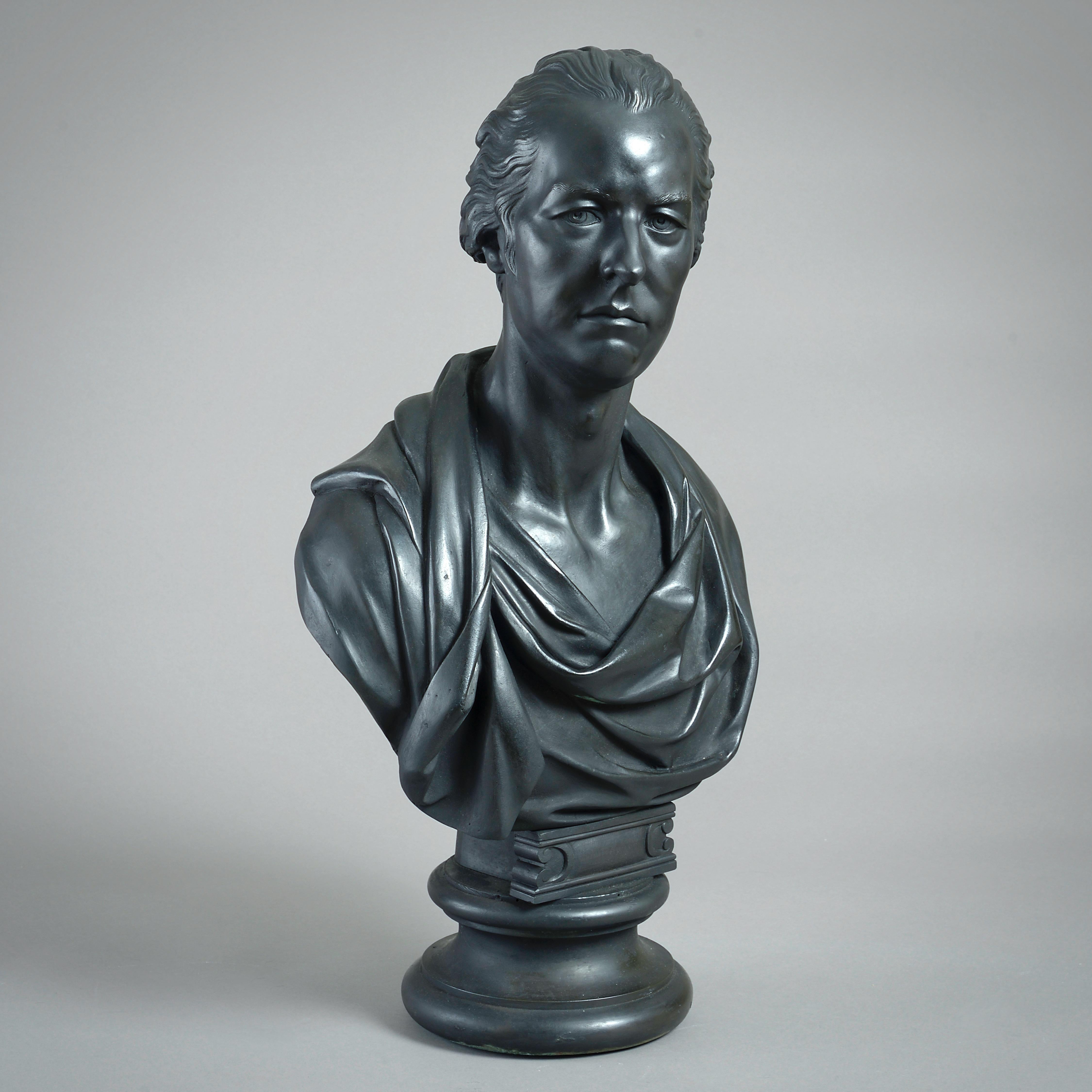XIX secolo Busto in bronzo con ritratto di William Pitts il Giovane in vendita