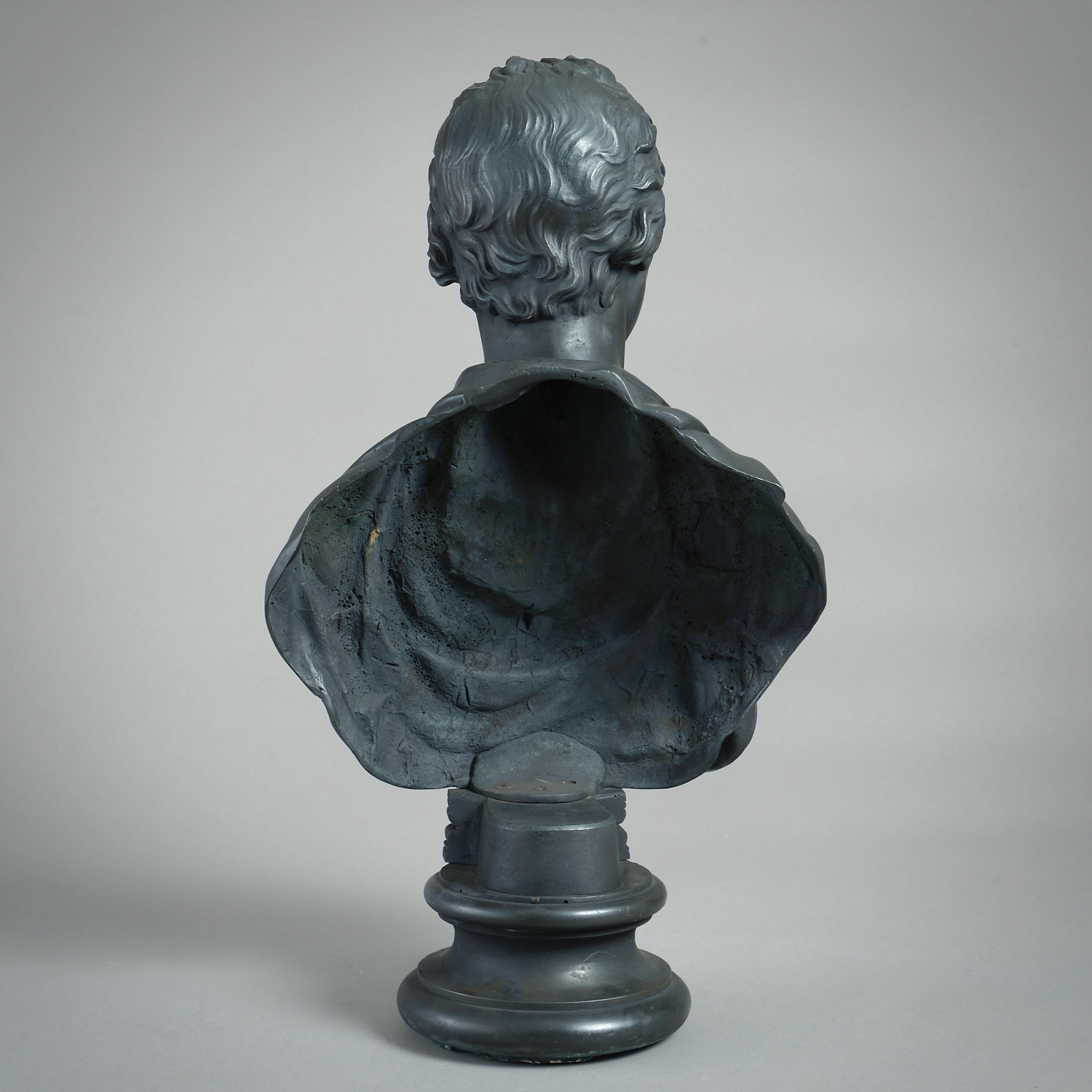 Busto in bronzo con ritratto di William Pitts il Giovane in vendita 1