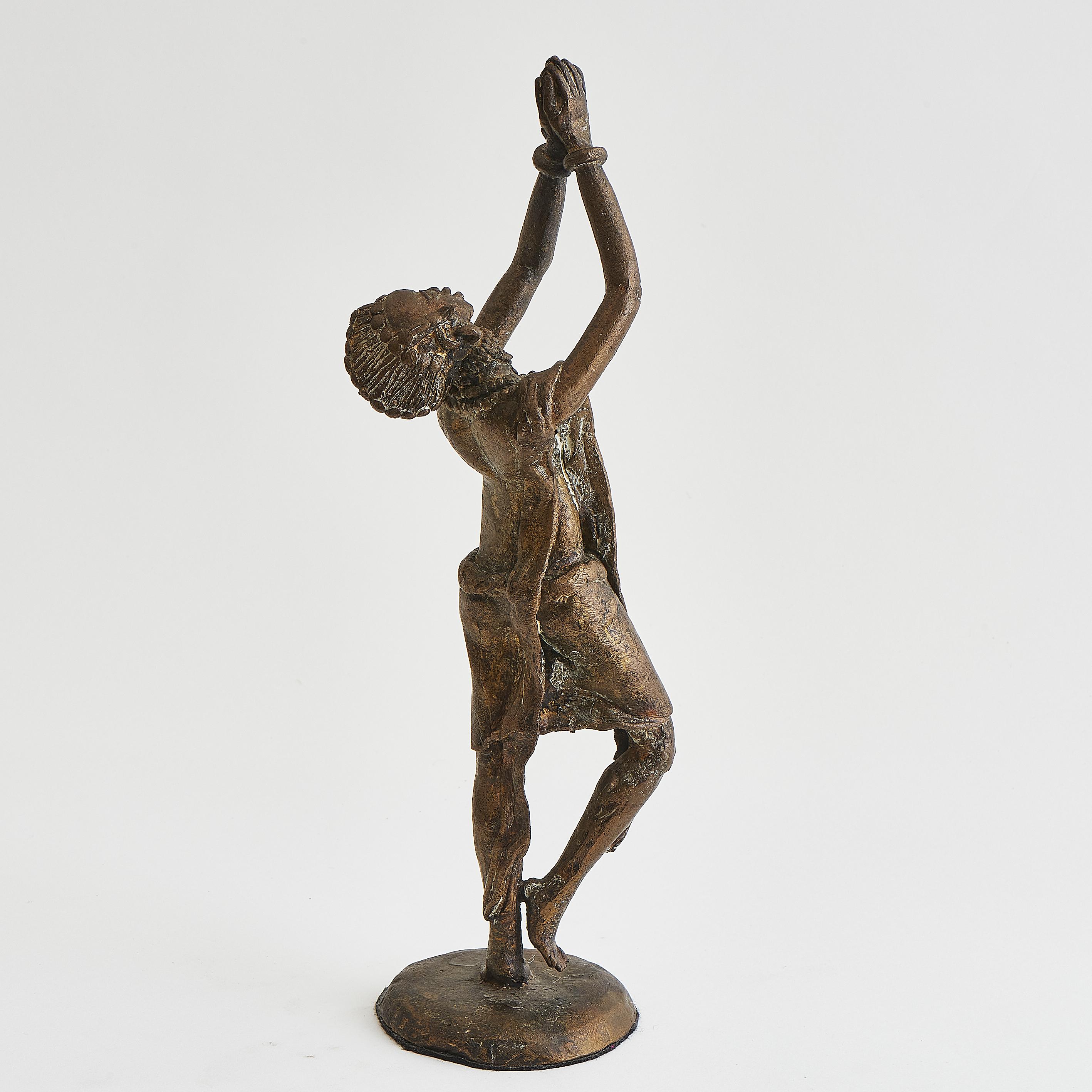 Bronze „Prayer Hands“ Fraufigur aus Bronze (Indisch) im Angebot
