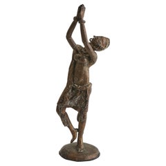 Bronze 'Prayer Hands' Woman Figure