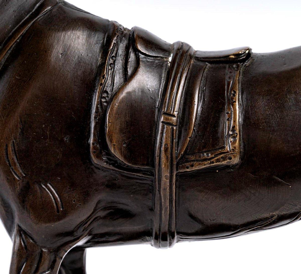 Bronze Proof – stehendes Rennpferd – John Willis Good – Zeitgenössischer Jugendstil (Frühes 20. Jahrhundert) im Angebot