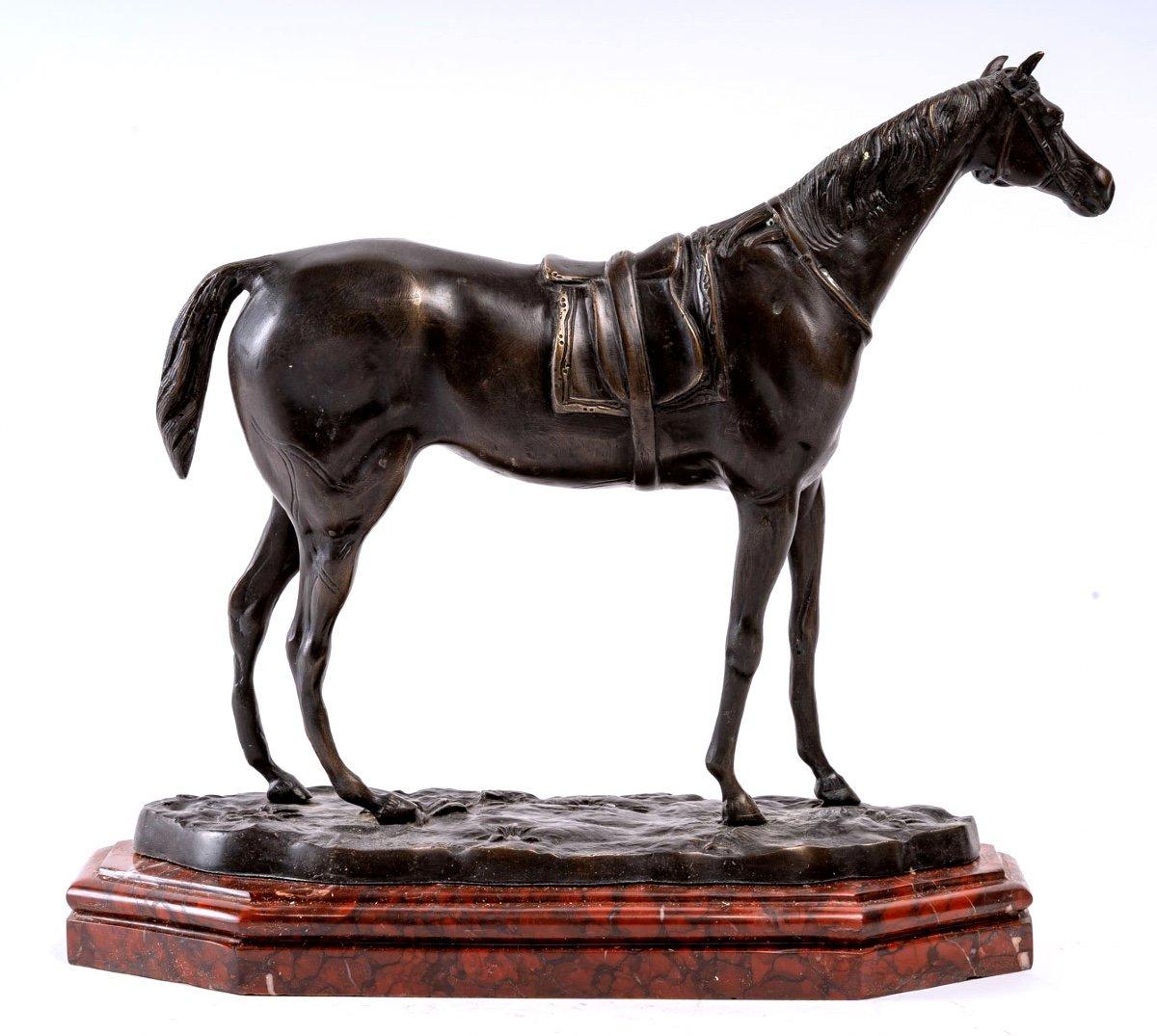 Bronze Proof – stehendes Rennpferd – John Willis Good – Zeitgenössischer Jugendstil im Angebot 1