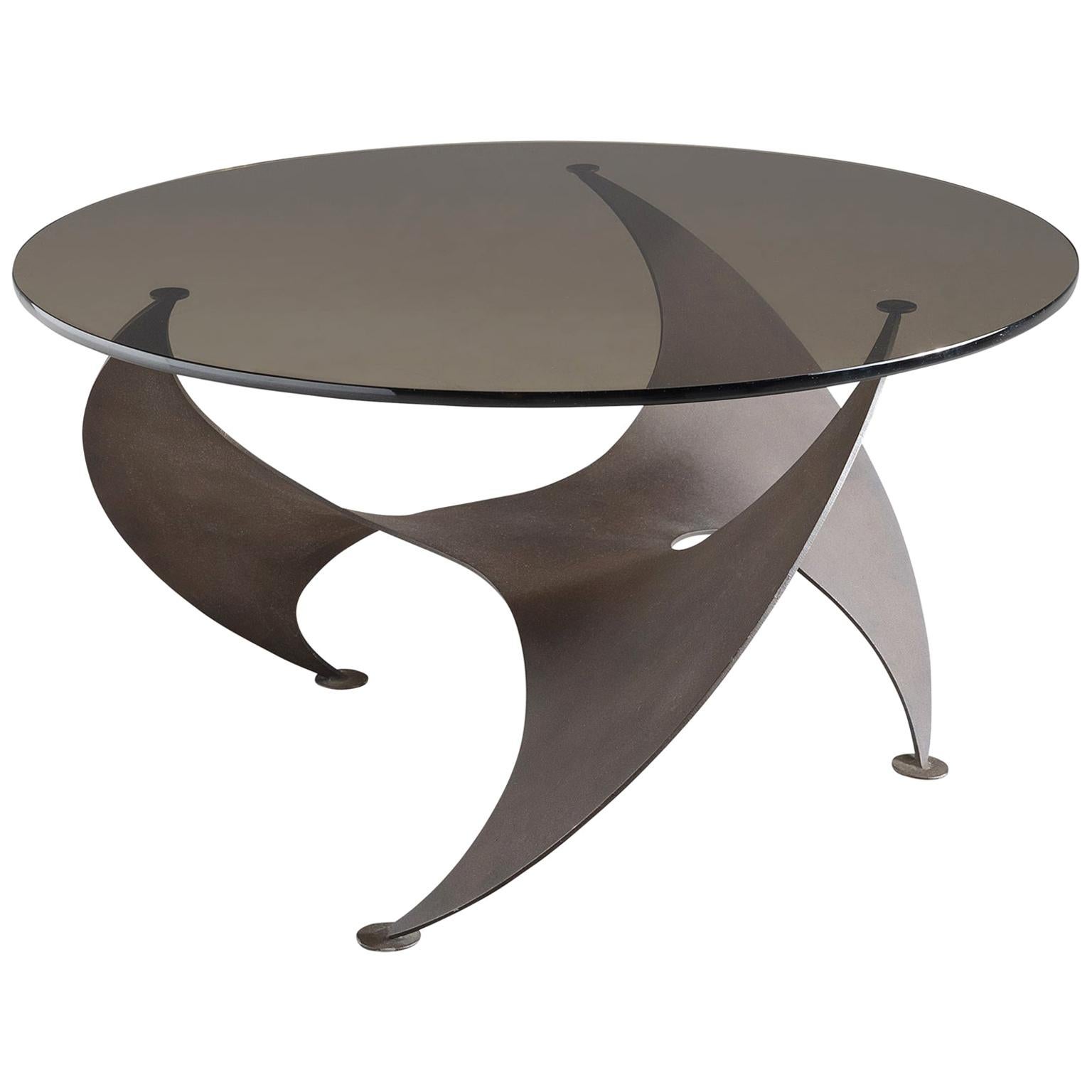 Bronze 'Propellor' Corner Table by Knut Hesterberg