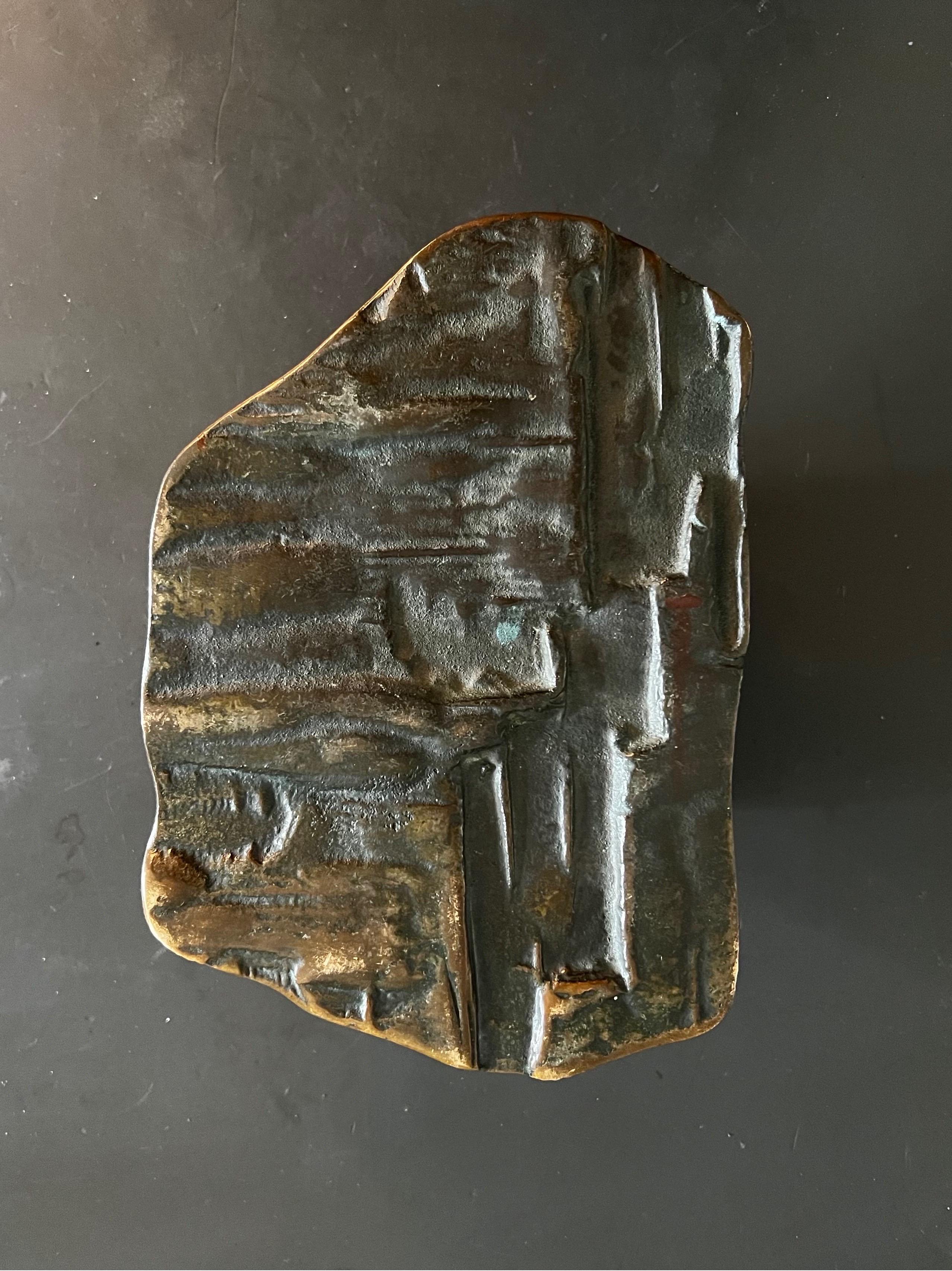 Bronze Push or Pull Door Handle with Aged Patina 6