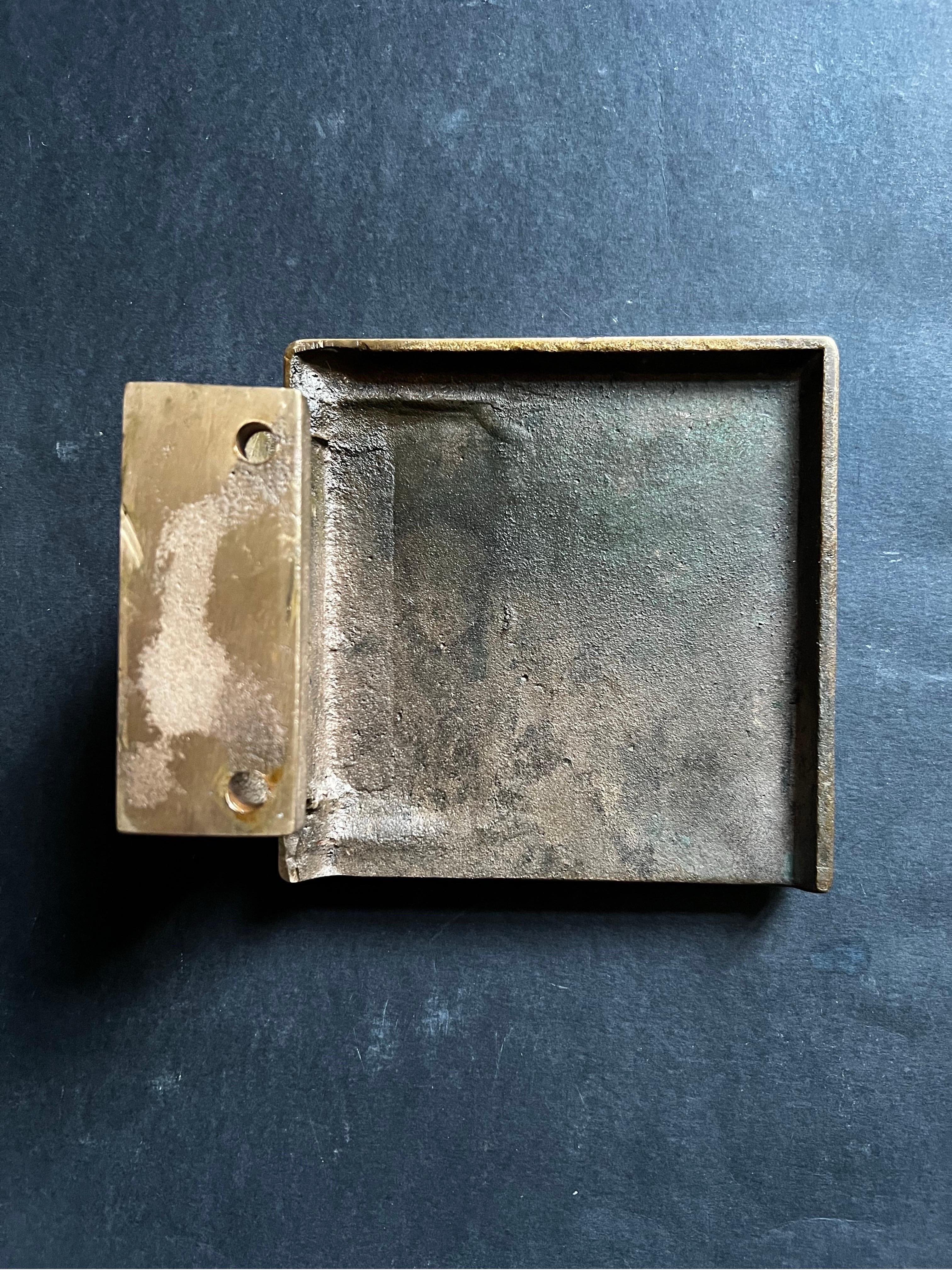 Bronze Push-Pull Handle with Abstract Modernist Design, 20th Century For Sale 3