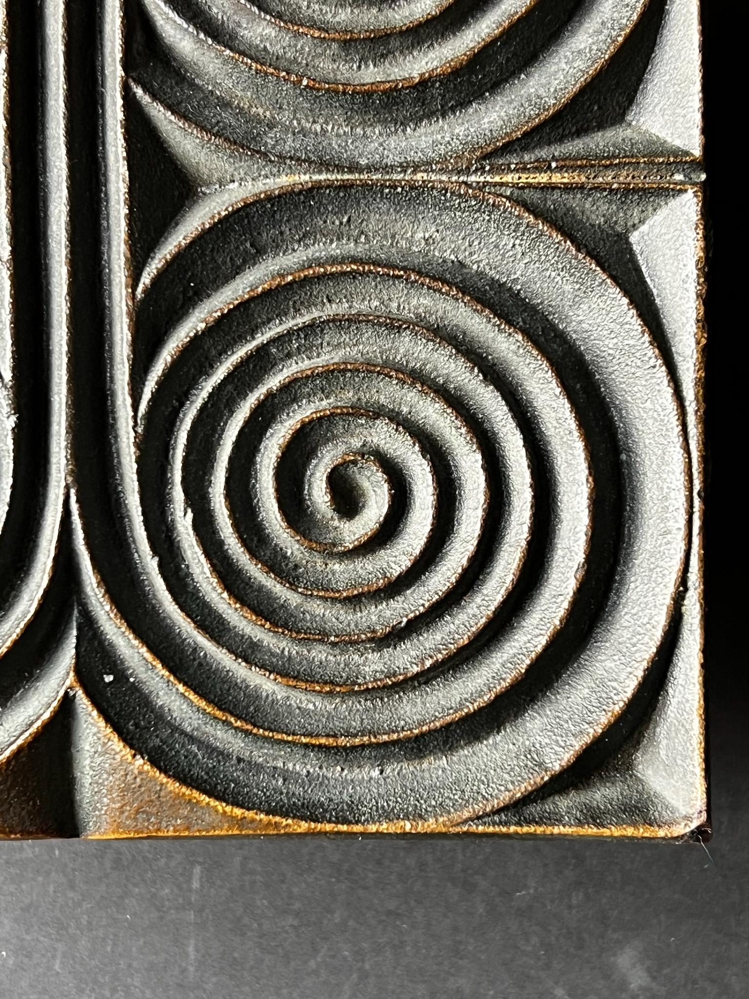 Bronze-Drücker mit Spiral-Design Europäisches 20. Jahrhundert im Zustand „Gut“ in London, GB
