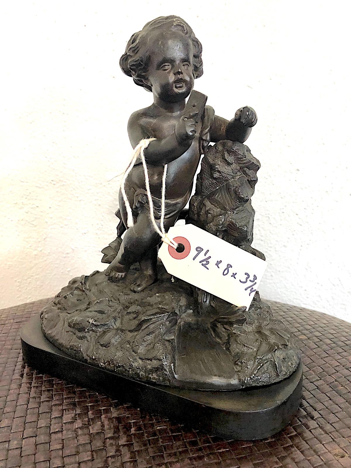 Bronze Putti Watch Stand im Zustand „Gut“ im Angebot in San Francisco, CA