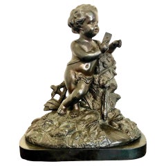 Bronze Putti Watch Stand