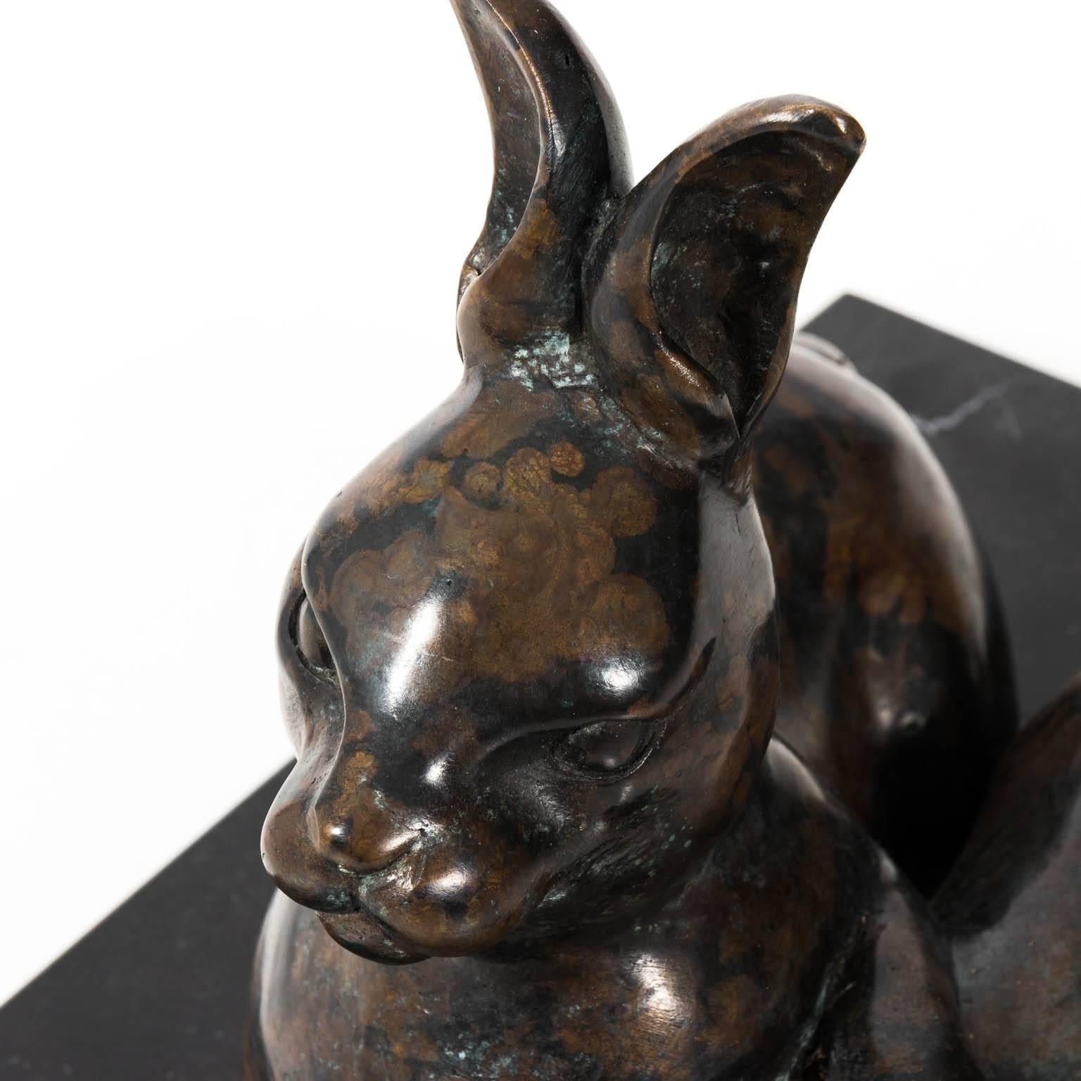 Bronze Rabbit Sculpture For Sale 1