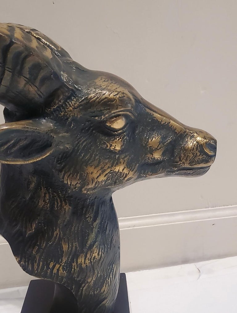 Bronze Rams Head For Sale at 1stDibs