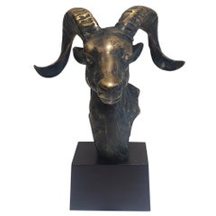 Tête de bélier en bronze
