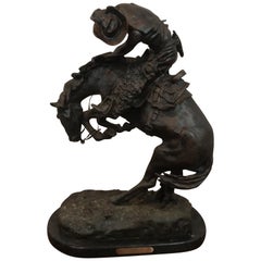 Bronze Remington Titled  'Rattlesnake'