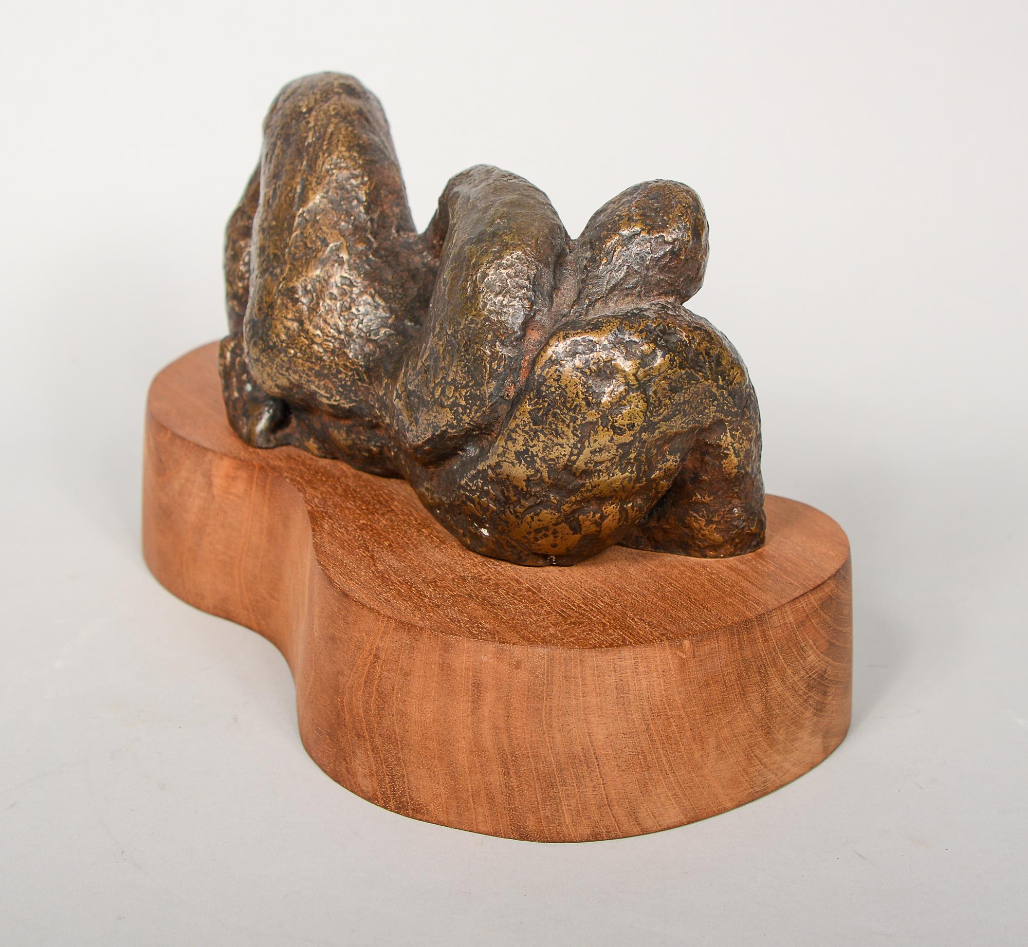 American Bronze Reclining Figure by Jean Bloomfield