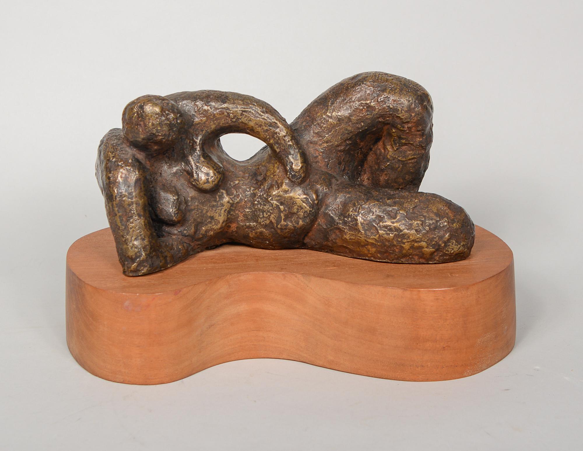Bronze Reclining Figure by Jean Bloomfield 1