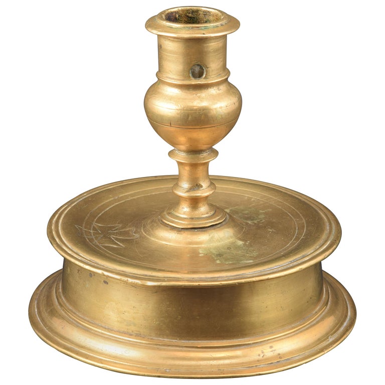 Bronze "Reel" Kerzenhalter, 16. Jahrhundert 1