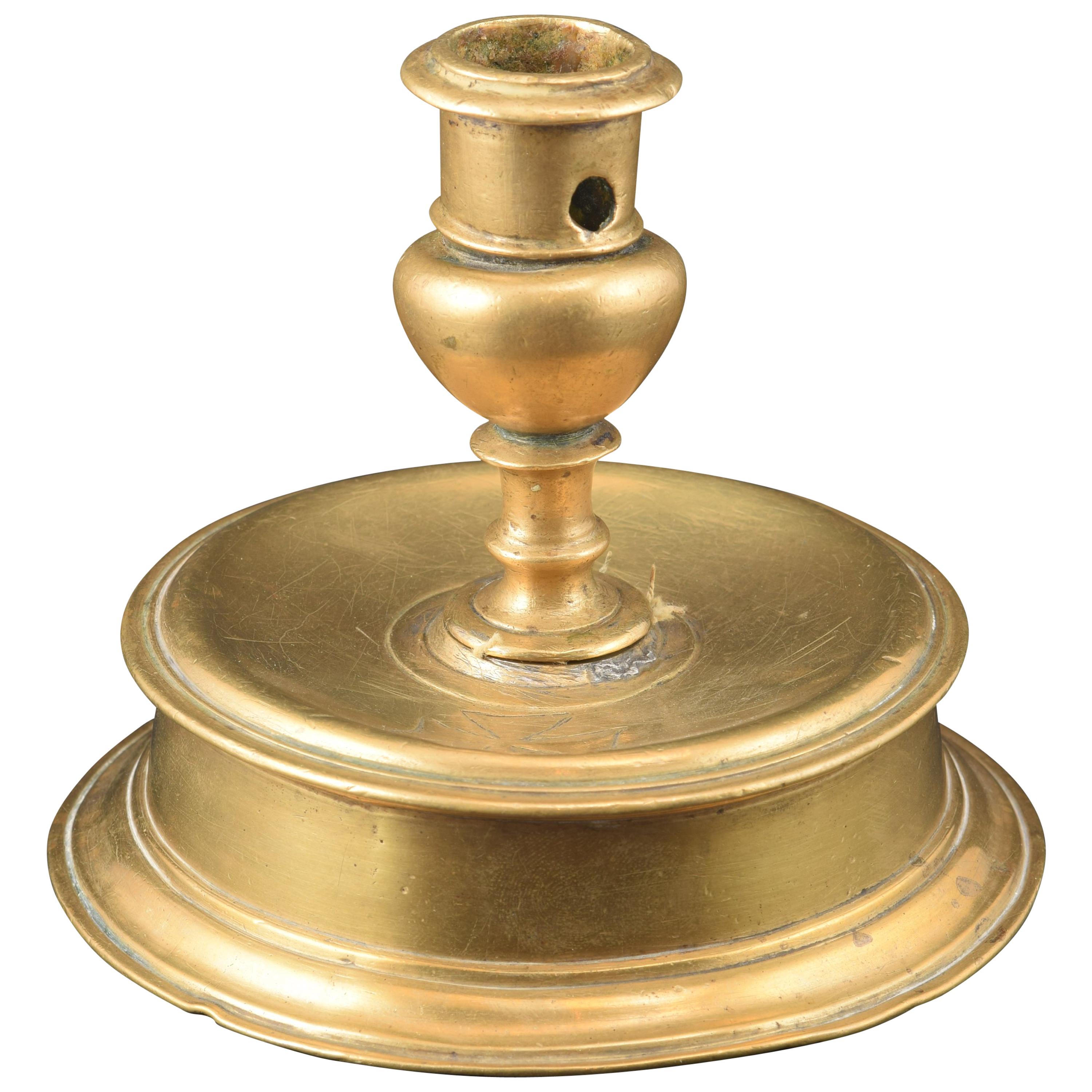 Bronze "reel" Candleholder, 16th Century