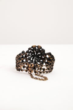 Bronze Reindeer Moss Bracelet, Hannnu Ikonen, Finland, 1970s